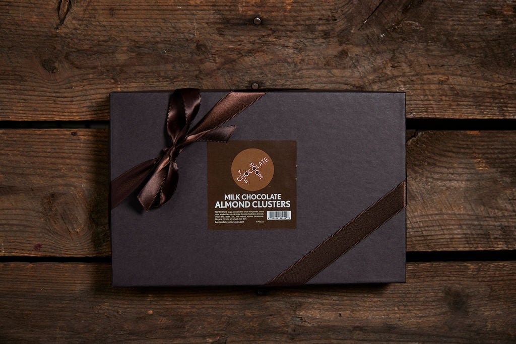 A great gift - a box of milk chocolate almond clusters
